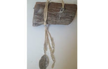 Lange Kette-Vegan mit Blatt